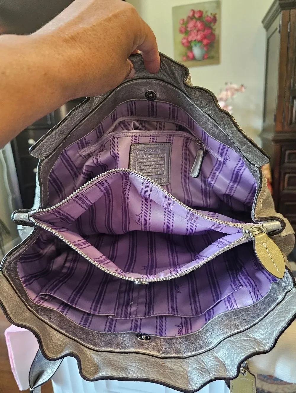 Coach stylish metallic